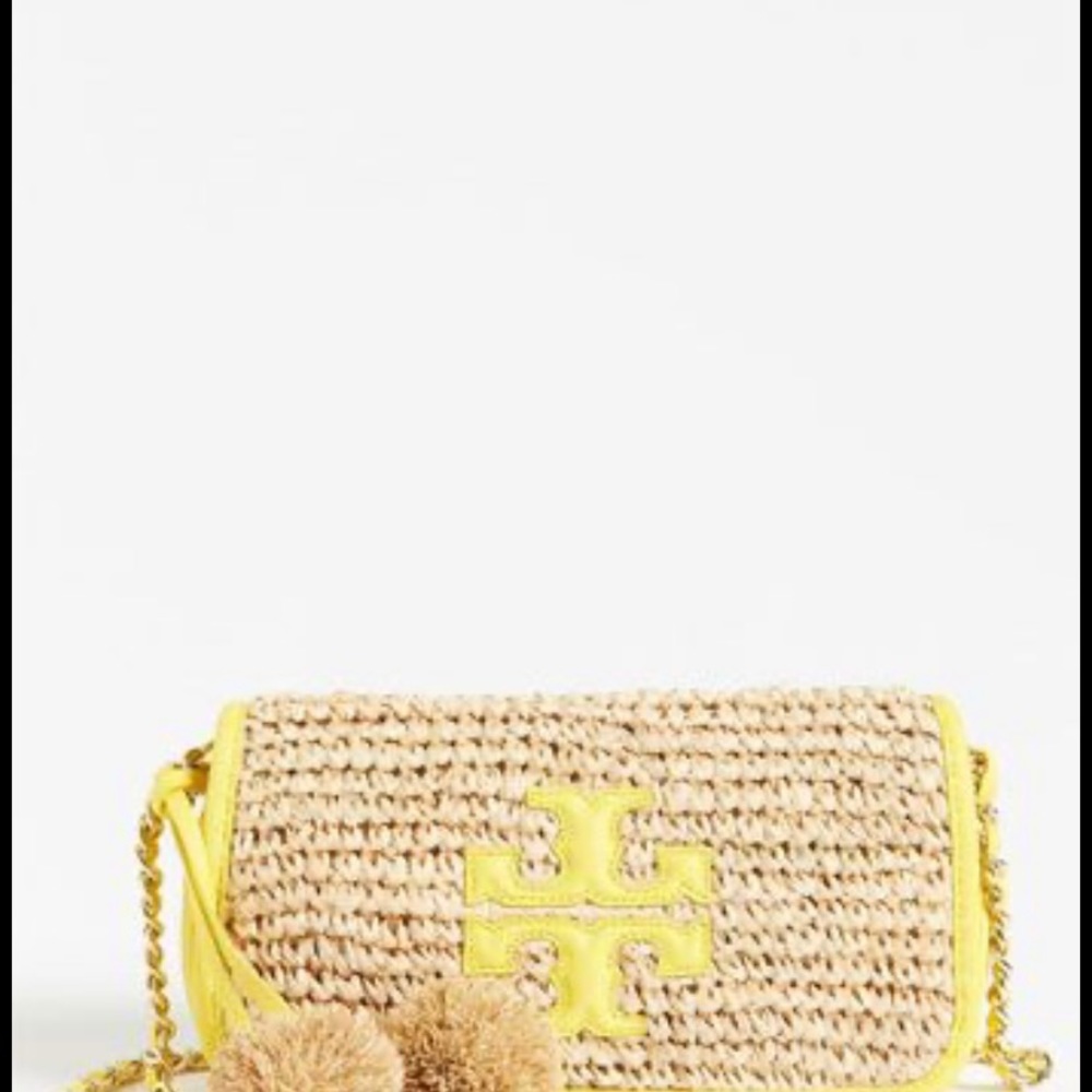 Tory Burch Thea Mini Straw Crossbody Bag - Picture 10 of 10